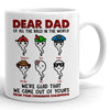 74795-Dad Father&#39;s Day Sperm Best Dad Ever Personalized Funny Mug H1