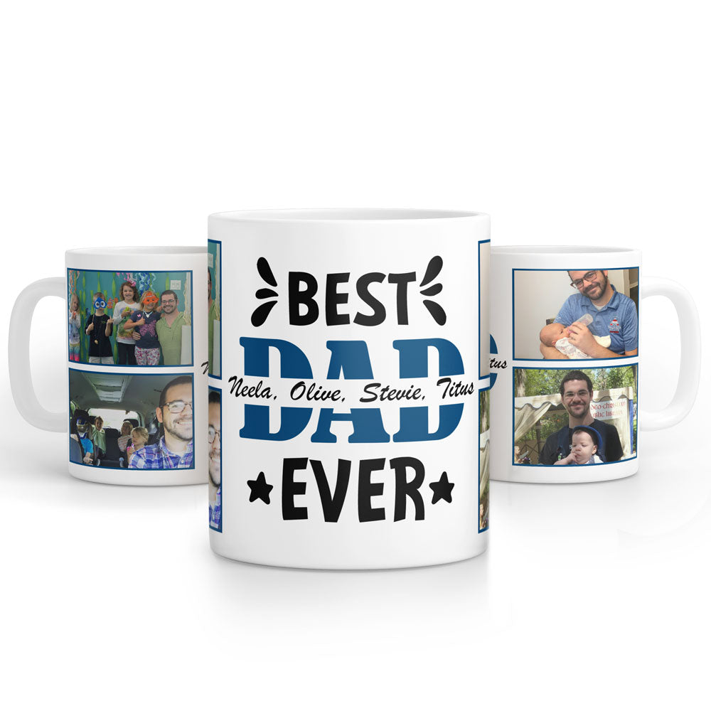 73470-New Dad Custom Photo World's Best Dad Personalized Simple Mug H0