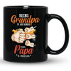 73564-Grandpa Papa Grandfather with Grandkids Personalized Shirt H1