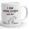 76906-I Wish You Lived Next Door Best Friend Bestie Personalized Mug H1