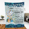 77395-Wolf Blanket From Husband For Wife I Married You Couple Of Wolves H0