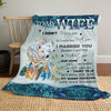 77397-Wolf Blanket From Husband For Wife I Married You Couple Of Wolves H1