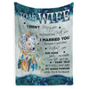 77393-Wolf Blanket From Husband For Wife I Married You Couple Of Wolves H3