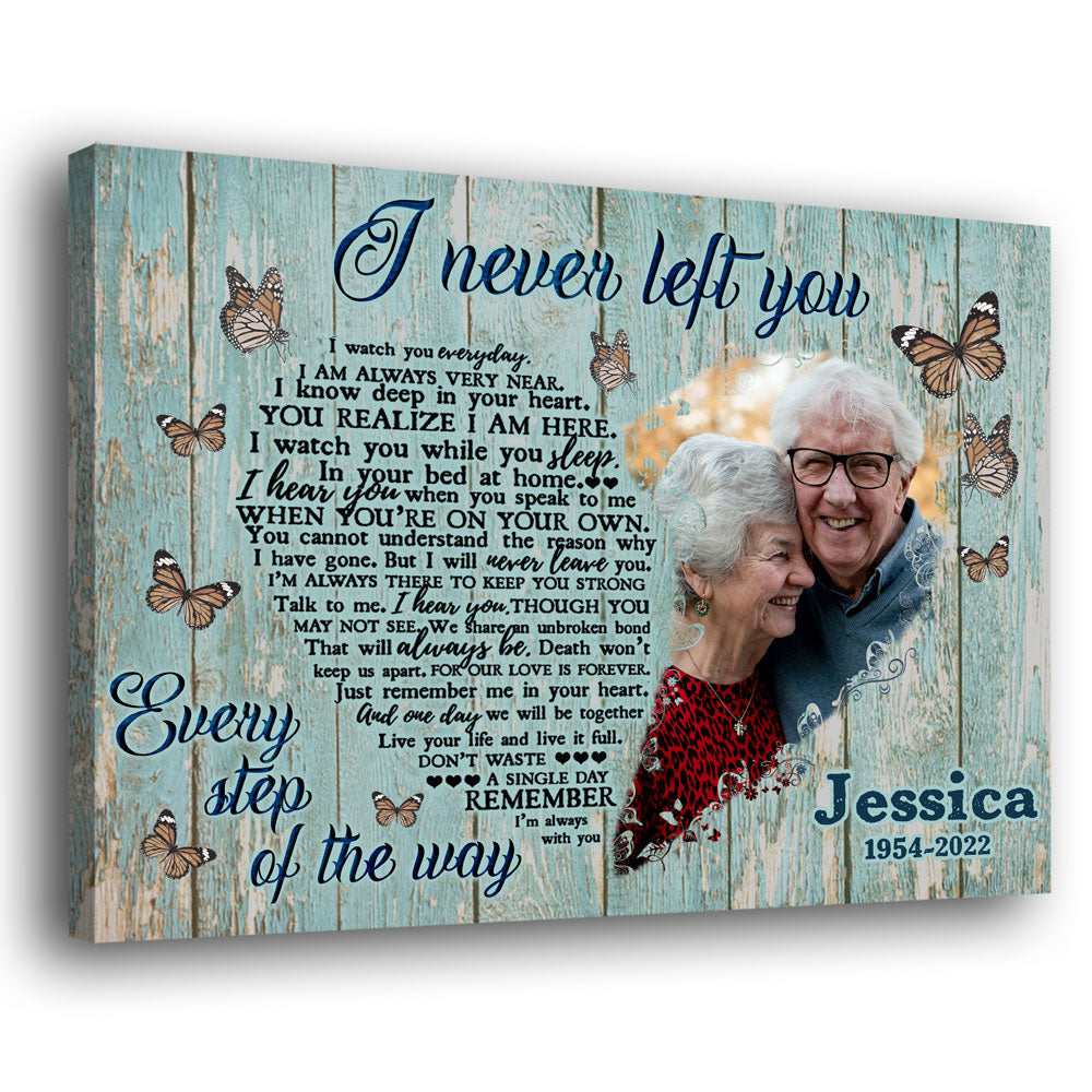 78020-Memorial Gift Sympathy Loss Of Mom Dad Personalized Canvas H5