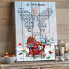 Personalized Memorial Sympathy Gift For Lost Of Mom Dad As I Sit In Heaven Christmas Canvas