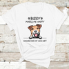 Personalized Gift For Dog Lover My Dog Makes Me Happy Jack Russell Terrier Tshirt