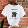 Personalized Gift For Dog Lover My Dog Makes Me Happy Rottweiler Tshirt