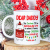 57388-Personalized Christmas Gift For Daddy To Be Snuggled Up In Mommy&#39;s Tummy Mug H0