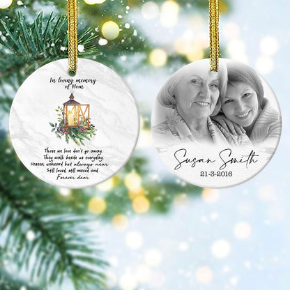 Personalized In Loving Memory Of Mom Memorial Ornament, Sympathy Gift, Loss Of Mom Ornament