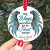 57721-Personalized Memorial Ornament, Christmas Ornament, Your Wings Were Ready But My Heart Was Not H0