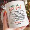 58252-Personalized Christmas Gift For Cat Dad Mug, Cat Dad Gift, Thank You For Being My Dad, Cat Lover Gift H0