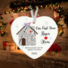 Personalized Housewarming Gifts, Custom Home Map, First Home Gift for Couple Ornament