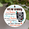 Personalized Gift For Expecting Dad Ornament, Gift From Bump, Dad To Be Christmas Ornament