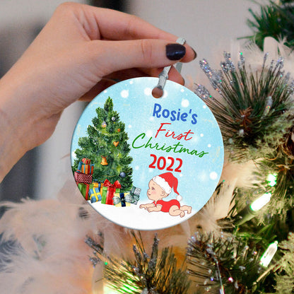 Personalized Baby's First Christmas Ornament, Baby's 1st Christmas Ornament, Baby's Christmas Gifts