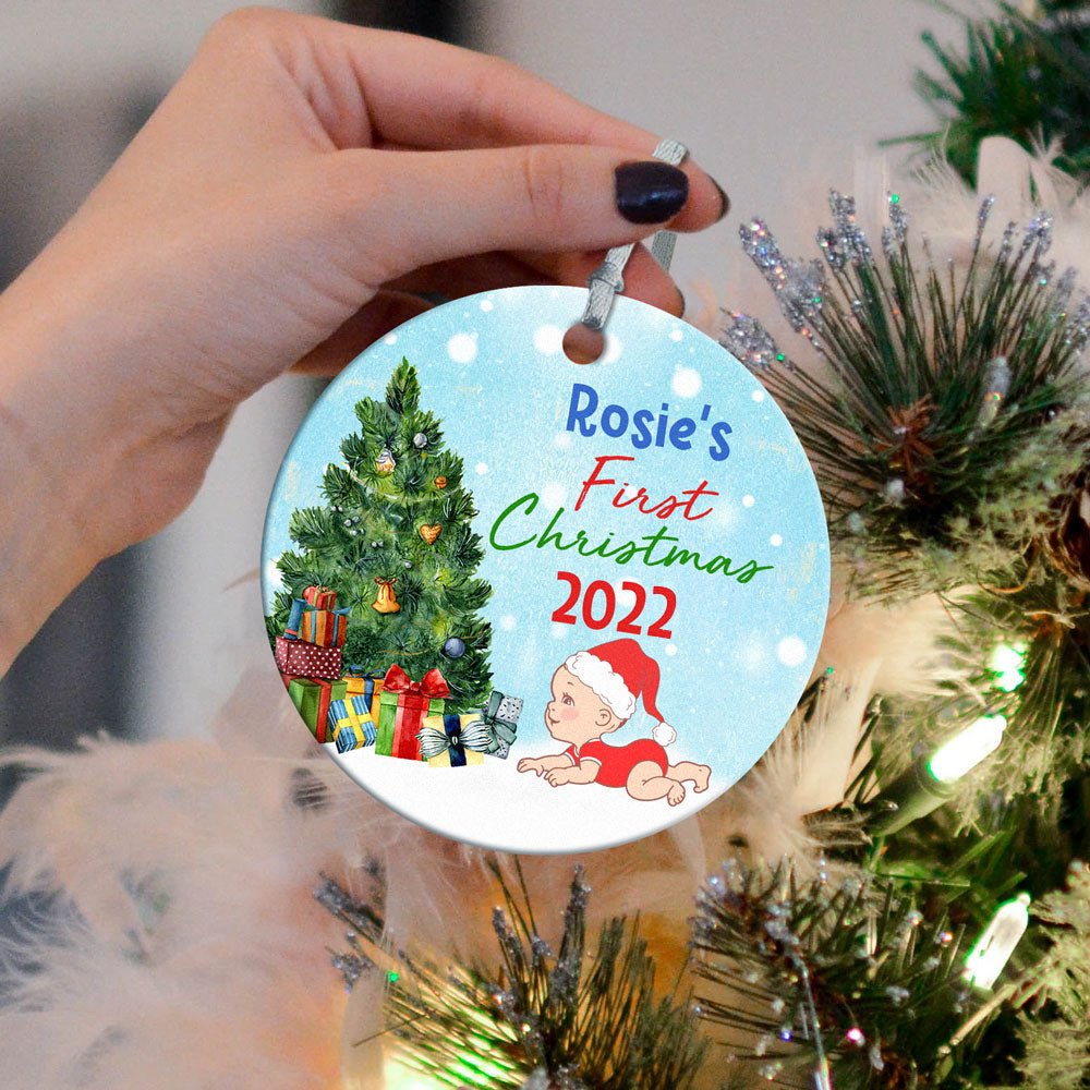 Personalized Baby's First Christmas Ornament, Baby's 1st Christmas Ornament, Baby's Christmas Gifts