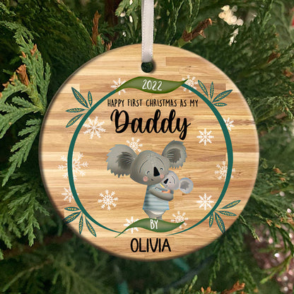 Personalized Christmas Gift For Dad Ornament, Dad's First Christmas Ornament, First Time Dad Gifts