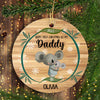 Personalized Christmas Gift For Dad Ornament, Dad&#39;s First Christmas Ornament, First Time Dad Gifts