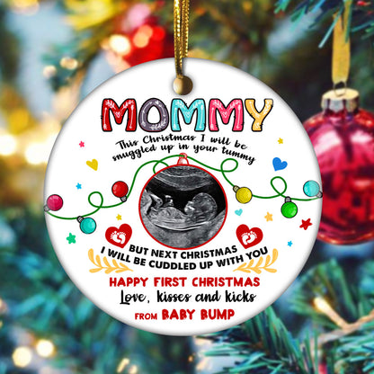 57893-Personalized Christmas Gift For Expecting Mom Ornament, Mom To Be Ornament H0