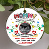 57897-Personalized Christmas Gift For Expecting Mom Ornament, Mom To Be Ornament H1