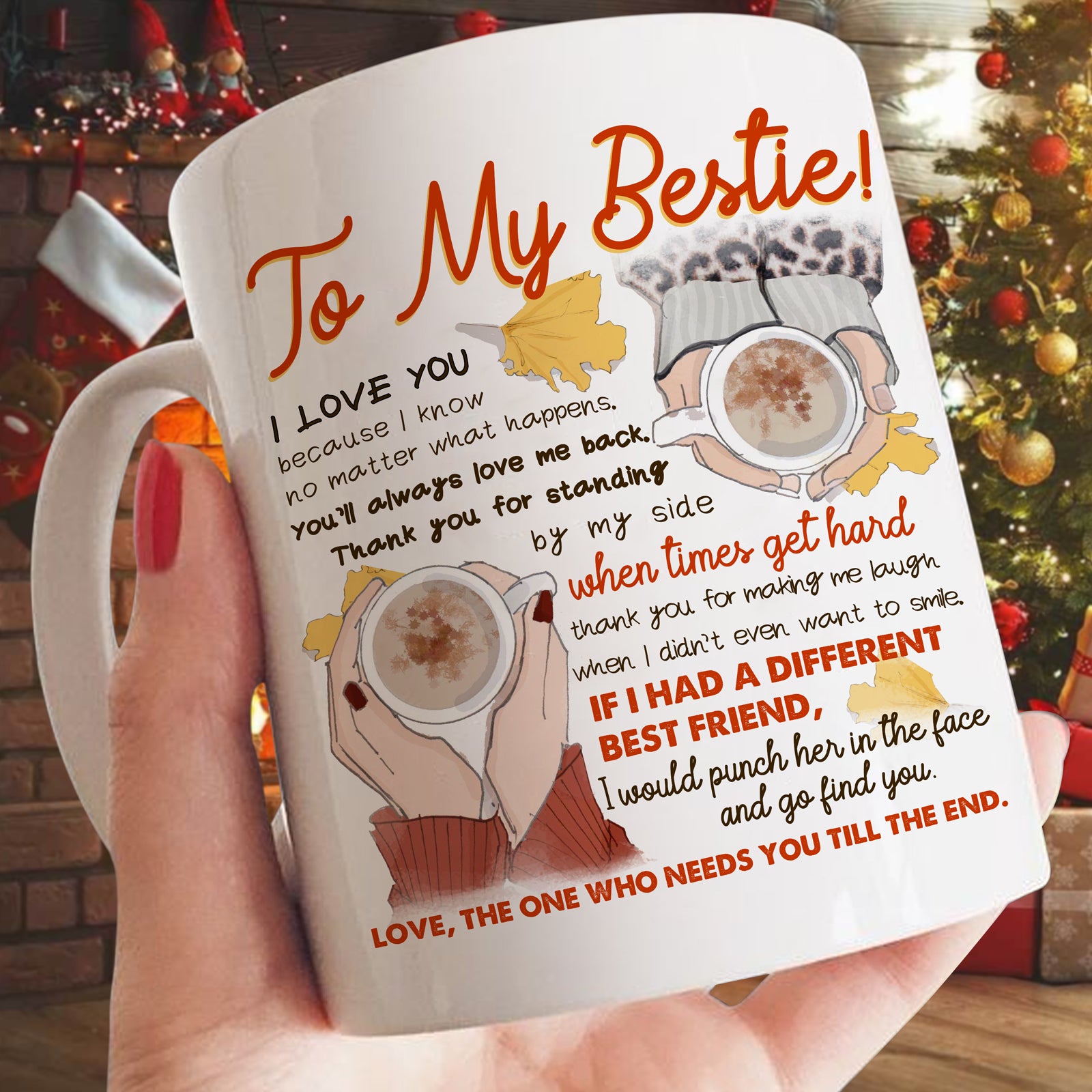 58004-Best Friend Mug, Bestie Mug, Friendship Coffee Mug, Friendship Quote Mug, Best Friend Quote Mug, Best Friend Gift H0
