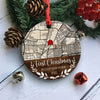 Personalized First Christmas In New Home Ornament, New Home Christmas Ornament, Our First Home Ornament, Map Ornament