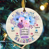 58041-Personalized Grandma Christmas Ornament, Grandma First Christmas Ornament, Custom Grandma Ornament H1