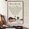 60397-Personalized Anniversary Gift For Couple Because You&#39;re You Custom Couple Name Poster H1