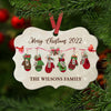 Personalized Family Christmas Ornament, Custom Family Ornament, Family Name Ornament