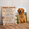 45422-Personalized Dog Poem Print Memorial Gifts, Personalized Pet Memorial Canvas H0