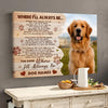 45427-Personalized Dog Poem Print Memorial Gifts, Personalized Pet Memorial Canvas H1