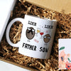 62373-Like Father Like Son Mug, Gift For Dad From Son, Funny Father Coffee Mug H0