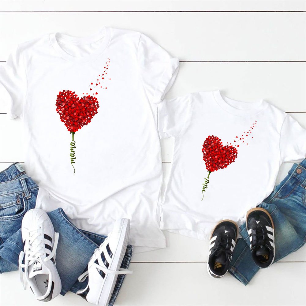 Mommy And Me Mama Mini Heart Matching TShirt