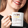 64141-Personalized Funny Gift For Mom Mug Birthday Gift 4 Star Review Mug H0