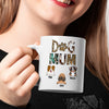 77438-Dog Mum Leopard Print Custom Dog Breed Funny Personalized Mug H0