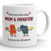 77434-Mom And Daughter Long Distance Custom State Funny Personalized Mug H1
