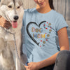 Dog Mom Leopard Paw Print Custom Dogs Name Personalized Shirt