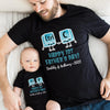 Happy 1st Fathers Day Copy Paste Matching Personalized Shirt &amp; Onesies