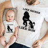 Like Father Like Son Dad Cool Lion King Personalized Matching Shirt