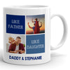 74802-Like Father Like Daughter Dad Custom Photo Meaningful Personalized Mug H3