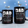 75715-Dad And Daughter Teaching Me How To Be A Man Funny Personalized Mug H0