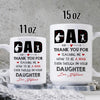 75709-Dad And Daughter Teaching Me How To Be A Man Funny Personalized Mug H0