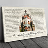 76268-Wedding Anniversary Couple Song Lyric Wife Husband Personalized Canvas H2