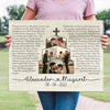 76272-Wedding Anniversary Couple Song Lyric Wife Husband Personalized Canvas H3