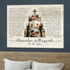 76262-Wedding Anniversary Couple Song Lyric Wife Husband Personalized Canvas H0