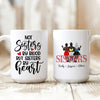 76652-Not Sisters By Blood But Sisters By Heart Meaningful Personalized Mug H2