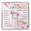 My Ride Or Die Best Friends Flowers Personalized Message Card Necklace