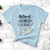 Grandparent Retired Grandchildren Retirement Cute Personalized Shirt
