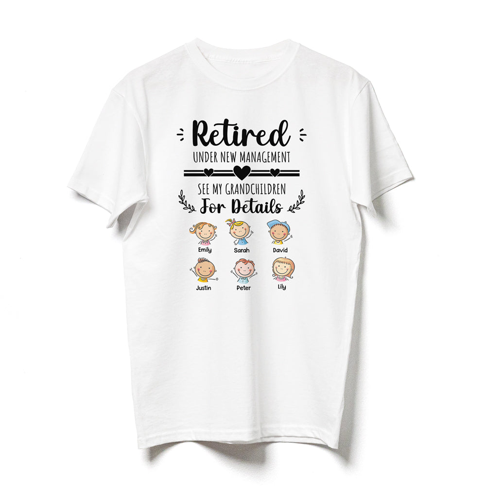 77621-Grandparent Retired Grandchildren Retirement Cute Personalized Shirt H3