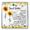 Soul Sister I Love You BFF Sunflower Meaningful Personalized Necklace