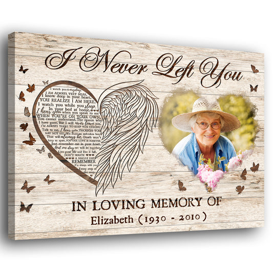 78443-Angel Wings Memorial Sympathy Loss Of Mom Dad Personalized Canvas H3